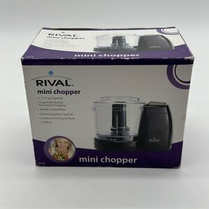 Rival Mini Chopper 1.5 Cup Capacity 35 Watts MC-67BL Black